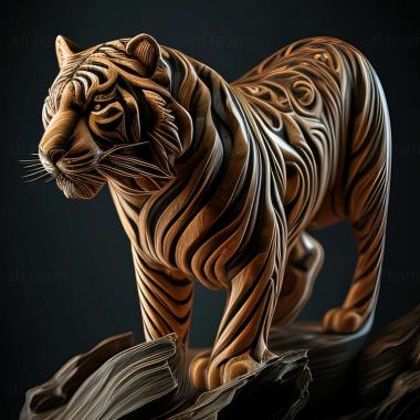 3D модель Panthera tigris tigris (STL)